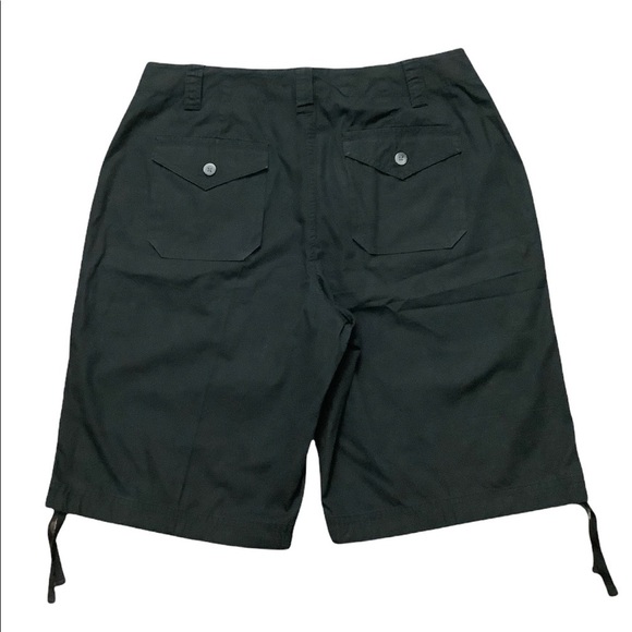 Women's Van Heusen 8 M Medium Shorts Black Bermuda Chino Khakis Cotton NWOT - Picture 4 of 11